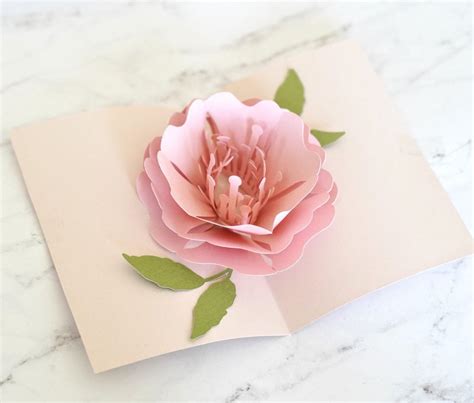 Free Printable Flower Pop Up Card Templates | Best Flower Site