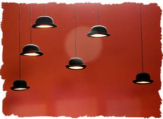 Day 159 - Hat Lamps | Bowler hat lamps in the jazz corner of… | Flickr