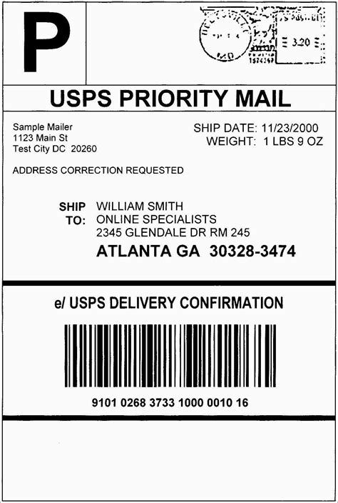 Usps Shipping Labels Printable Online