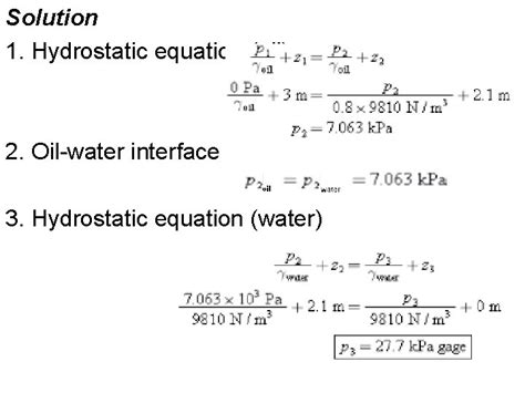 Fluid Mechanics Chapter Three Fluid Statics Dr Amer