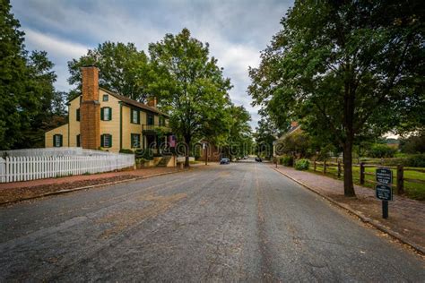 Main Street in the Old Salem Historic District, in Winston-Salem, North ...