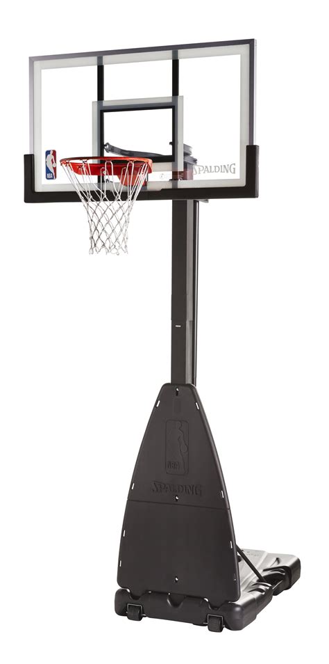 Spalding 54 Inch Glass Pro-Tek Portable Basketball Hoop System - Walmart.com