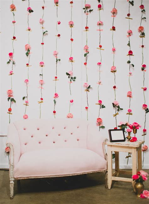 Picture Of Diy Fresh Flower Wall For Wedding Decor