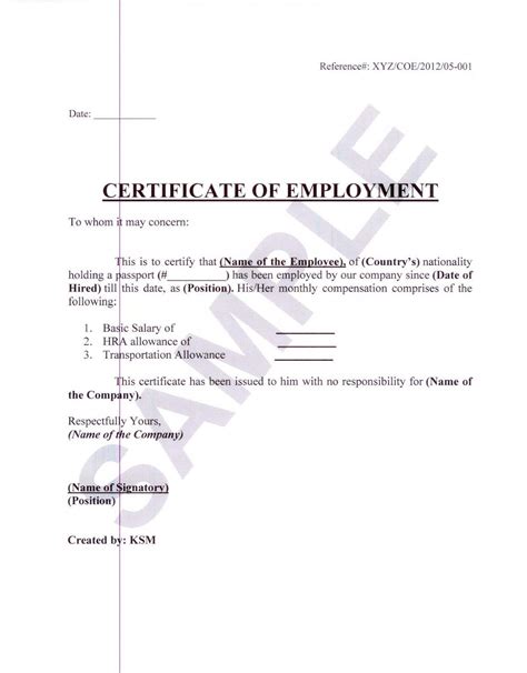 Proof Of Employment And Salary Letter Template Examples - Letter Template Collection