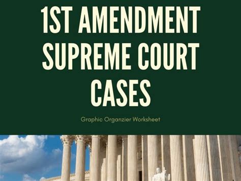 1st Amendment Supreme Court Cases | Teaching Resources