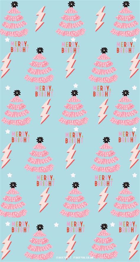 🔥 Download Preppy Christmas Wallpaper Ideas Pink Trees by @tyu79 | Preppy Christmas Wallpapers ...