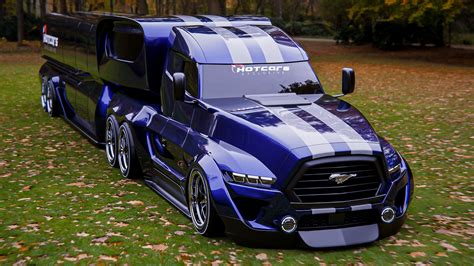 Our Digital Rendering Turns The Ford Mustang Into The Semi-Truck We ...