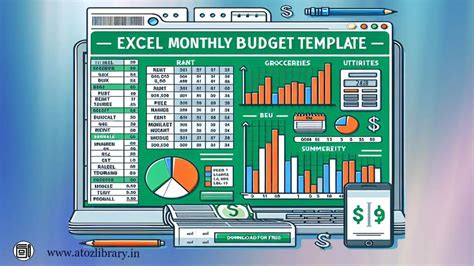 50+ Excel Monthly Budget Template Download For Free - AtoZ Library