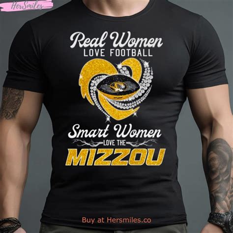 Real Women Love Football Smart Women Love The Mizzou Tigers Diamond ...