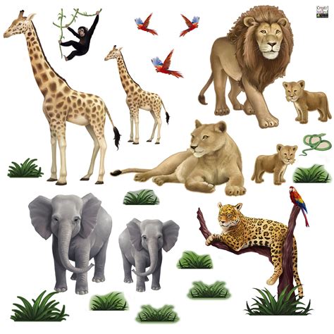 Jungle Animal Kids Wall Stickers