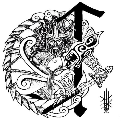 Tye Rune Tattoos / Tyr Warrior Rune Vinyl Decal Sticker Asatru Thor Pagan Viking Odin Nordic ...