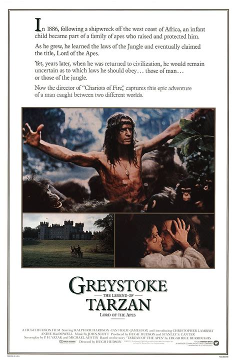 Movie Review: "Greystoke: The Legend of Tarzan, Lord of the Apes" (1984 ...