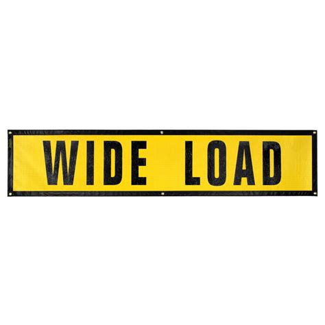 Grommet Wide Load Sign – Oversize Warning Products