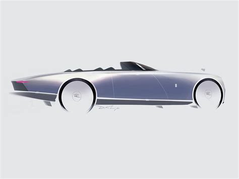 Rolls-Royce Boat Tail Design Sketch Render - Car Body Design