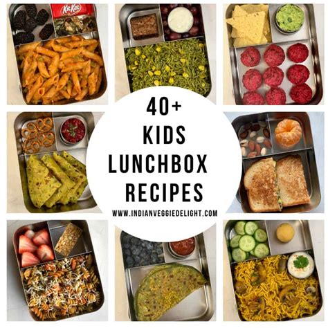 60+ Healthy Kids Lunch Box Recipes - Indian Veggie Delight