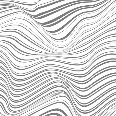 Abstract background of warped lines Vector | Free Download