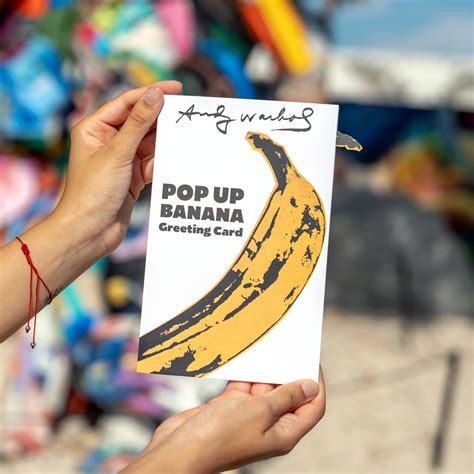 Andy Warhol BANANA Pop Up Card