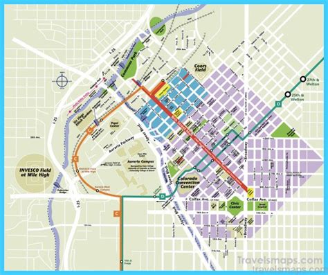 Map of Denver Colorado - TravelsMaps.Com