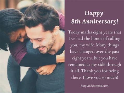 65 Great 8th Year Bronze Wedding Anniversary Quotes - 365Canvas Blog