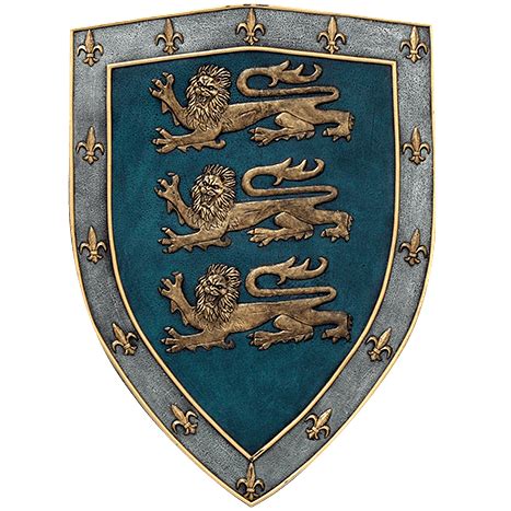 Triple Lion Shield Plaque - Medieval Collectibles | Medieval shields, Shield, Medieval