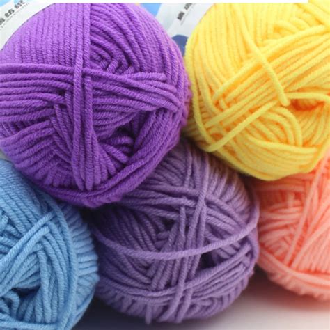 Aliexpress.com : Buy Sweet Soft Cotton Baby Knitting Wool Yarn Milk ...