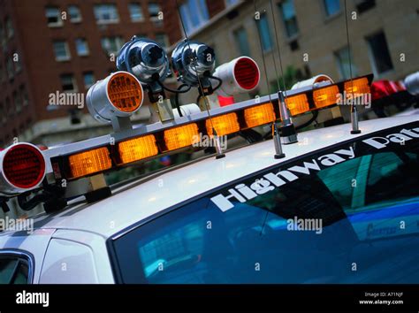 Flashing police lights nypd hi-res stock photography and images - Alamy