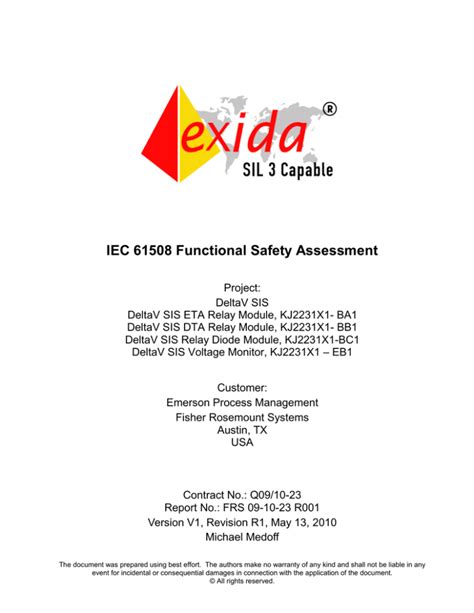 IEC 61508 Assessment