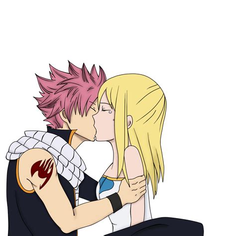 Fairy Tail - Natsu and Lucy kiss by Natsu9555 on DeviantArt