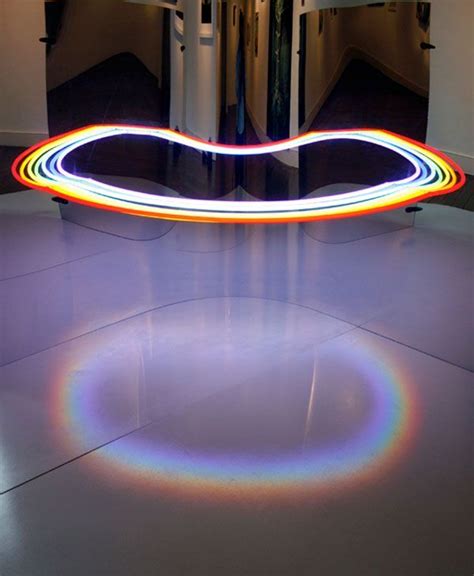 Mirrored Neon Lights Optical Illusion - My Modern Met | Light art ...