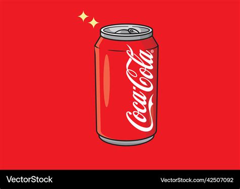 Coca-cola can Royalty Free Vector Image - VectorStock