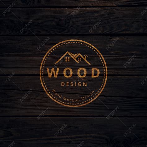 Wood Logo Mockup Image Template Download on Pngtree