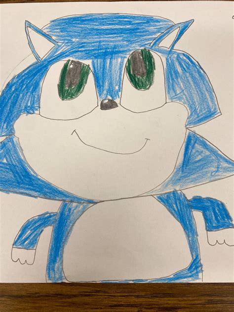 A drawing of Baby Sonic from the movie Sonic by Noahtrainz2005 on ...