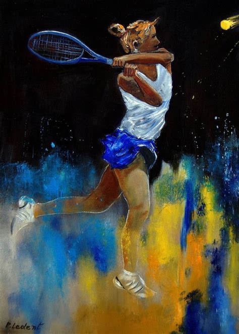 playing tennis Painting | Tennis art painting, Tennis art, Painting