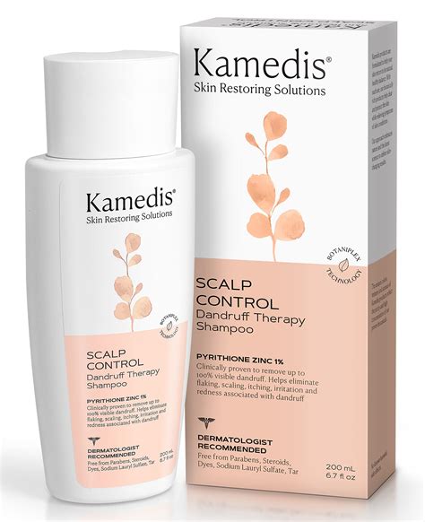 Buy Kamedis Dermatology Daily Anti-Dandruff Therapy Shampoo for Long Time of Sensitive Scalp and ...