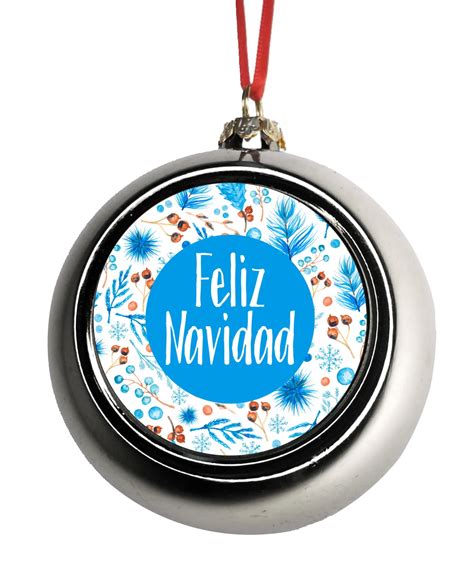 Spanish Feliz Navidad Merry Christmas Hanging Ornament Christmas DÃ©cor Hanging Christmas ...