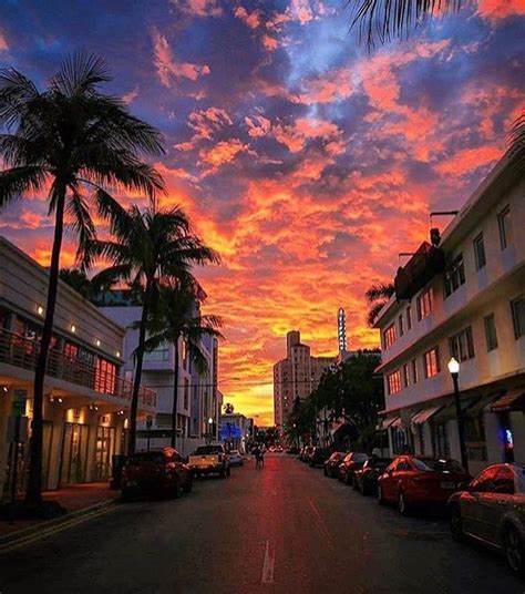 South Beach, Miami | Sky aesthetic, Beach sunset, Beach photos