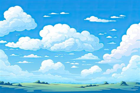 Free AI Image | Anime style clouds