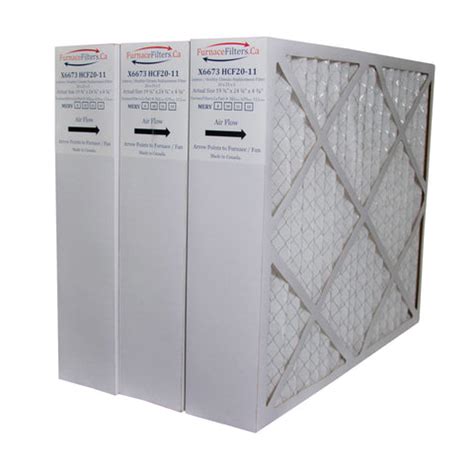 Lennox X6673 MERV 13 20x25x5 Replacement Filter. Actual Size 19 3/4" x 24 3/4" x 4 3/8." Made in ...