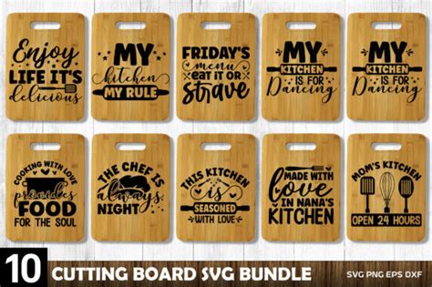 Cutting Board Svg Bundle Graphic by Craftygenius · Creative Fabrica