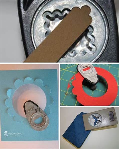 25 clever ideas to make projects with craft punches Craft Paper Punches ...