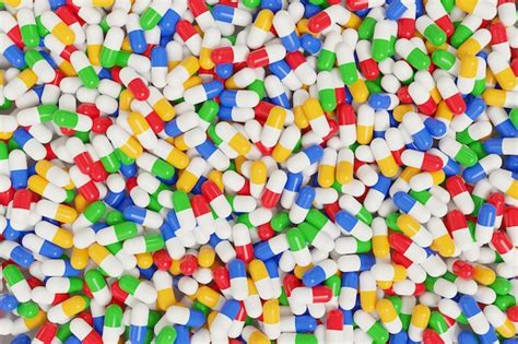 Premium Photo | Colorful pills background. abstract background.