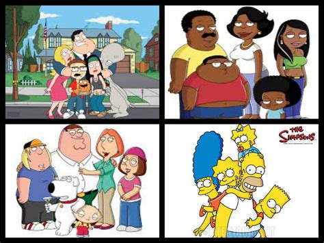 The Simpsons,The Family Guy, American Dad and Clevend Show