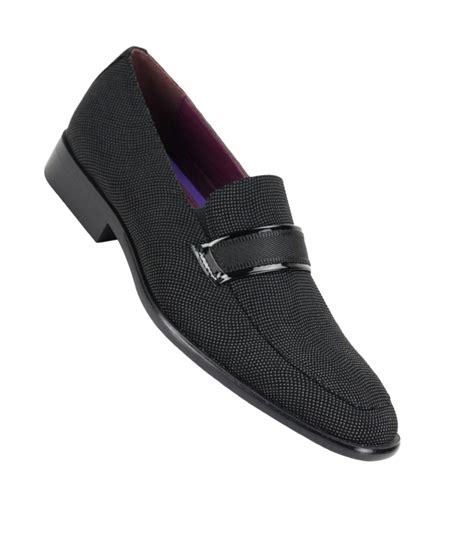 Men's Black Slip On Fashion Style Dress Shoes – Design Menswear