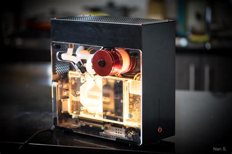 Watercooled mini ITX in the case I designed!! : watercooling