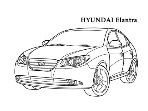 Hyundai Elantra coloring page - Download, Print or Color Online for Free