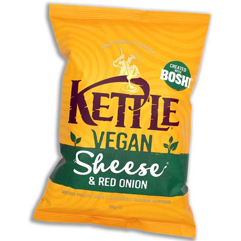 Kettle Chips Vegan Sheese & Red Onion Crisps - 135g - Kettle Chips