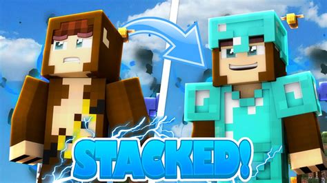 GET STACKED INSTANTLY IN Minecraft SKYWARS w FavreMySabre - YouTube