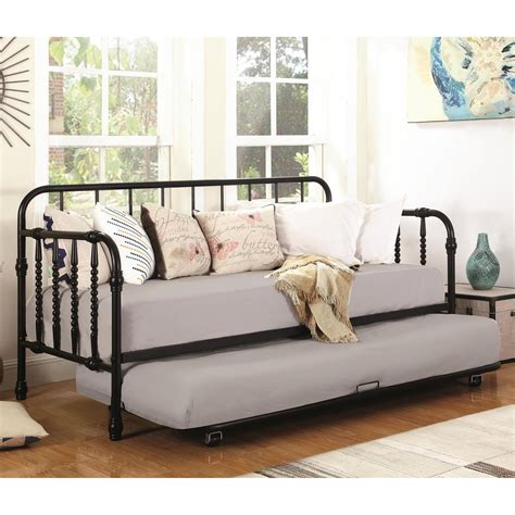 Coaster Daybeds by Coaster Metal Daybed with Trundle | Rife's Home ...