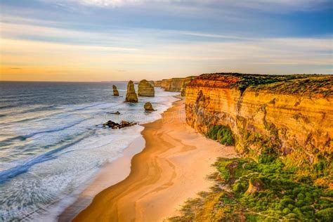 Twelve Apostles sunset stock photo. Image of port, park - 51035176