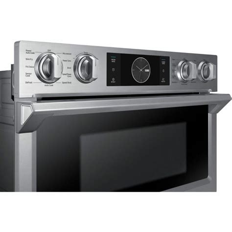 Samsung - 30" Microwave Combination Wall Oven with Flex Duo, Steam Cook and WiFi - Stainless ...